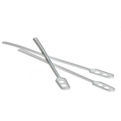 Roerstaafjes plastic wit 112mm