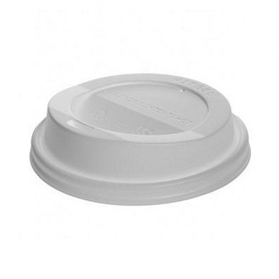 Deksel Wit plastic beker 70mm