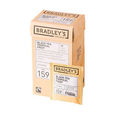 Bradley's Organic blacktea tropisch fruit envelop