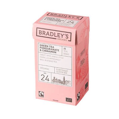 Bradley's Organic groene thee granaatappel kaneel