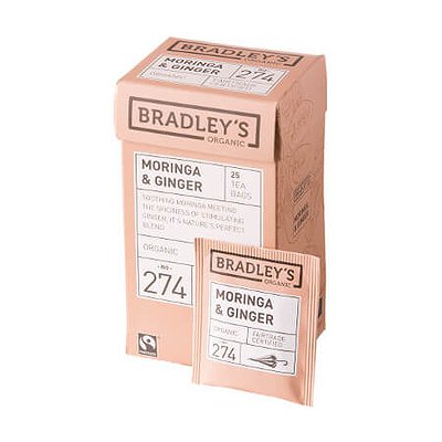 Bradley's Organic moringa gember envelop