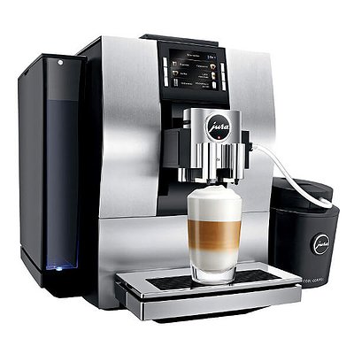 Koffieautomaat JURA Z6 Aluminium Zijkant met Melkreservoir