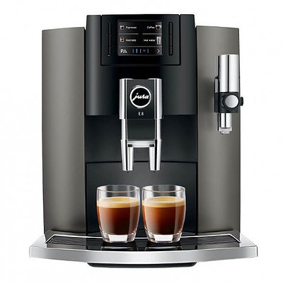Koffieautomaat Jura E8 Dark Inox voorzijde