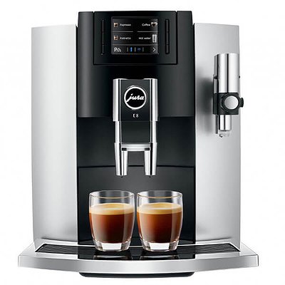 Koffieautomaat Jura E8 Platina voorzijde