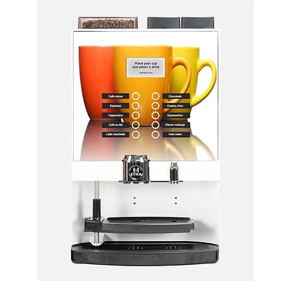 Koffieautomaat ETNA eigen huisstijl design