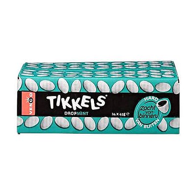 Tikkels Dropmint Venco 24 x 45 gram